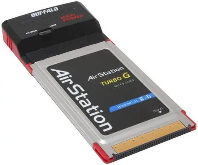 Alt view image 2 of 4 - BUFFALO WLI-CB-G54HP Wireless Notebook Adapter