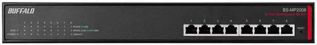 Alt view image 3 of 4 - Buffalo BS-MP2008 Multi Gigabit Business Switch - 8 port 10 GbE