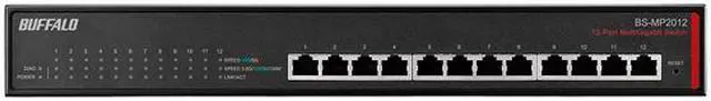 Alt view image 3 of 4 - Buffalo BS-MP2012 Multi Gigabit Business Switch – 12 port 10 GbE