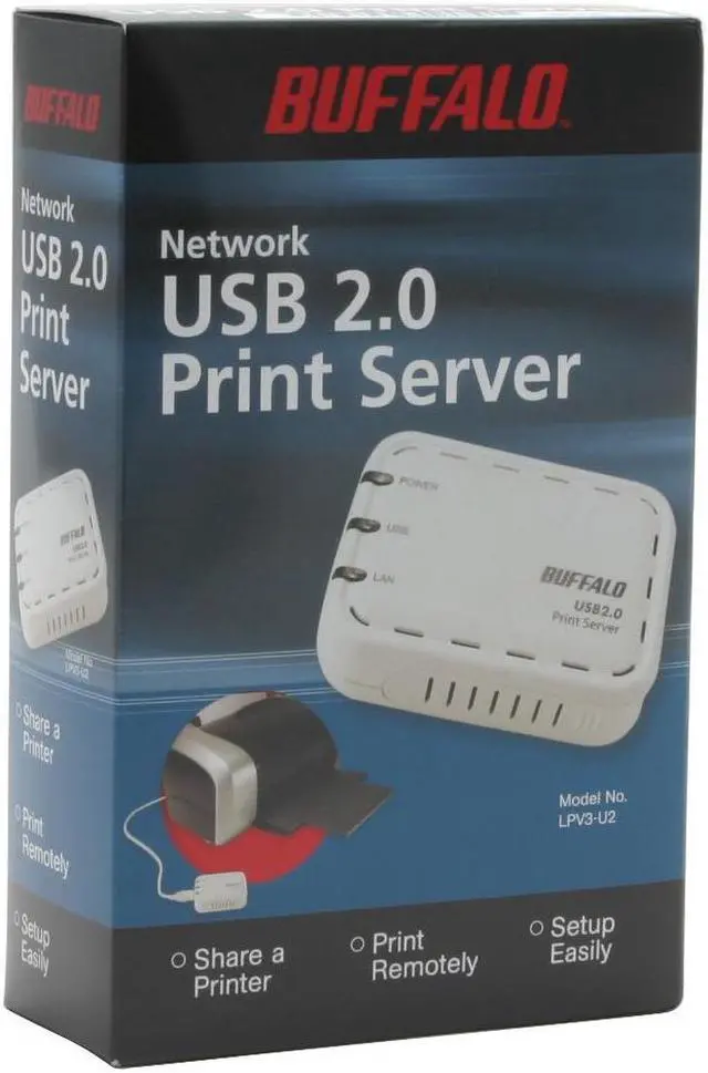 Alt view image 5 of 5 - BUFFALO Network USB 2.0 Print Server - LPV3-U2
