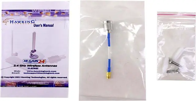 Alt view image 3 of 5 - HAWKING HAI6SIP Hi-Gain 6dBi Omni-Directional Wireless Antenna