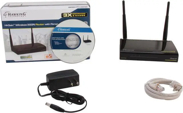Alt view image 5 of 5 - Hawking Technology Hi-Gain Wireless-300N Router with Range Amplifier (HAWNR3)