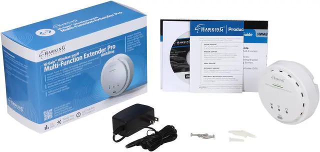 Alt view image 5 of 5 - Hawking Technology Hi-Gain Wireless-300N Multifunction Access Point, Bridge, Repeater and Range Extender w/ PoE Support (HWABN25)