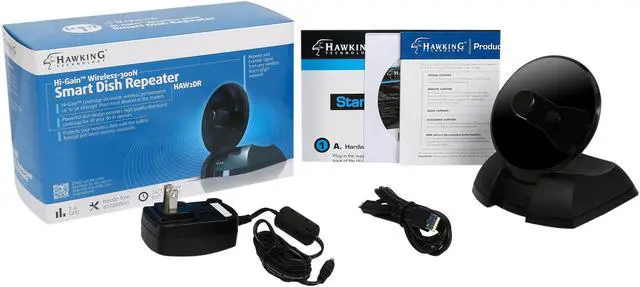 Alt view image 6 of 6 - Hawking Technology Hi-Gain Wireless-300N Smart Dish Repeater (HAW2DR)