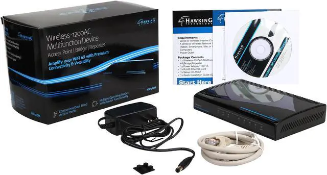 Alt view image 6 of 6 - Hawking Technology Wireless-AC1200 Multifunction Access Point, Bridge, Repeater, Router (HW9ACM)