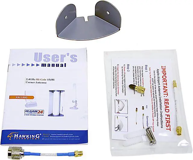 Alt view image 2 of 3 - Hawking Technology Hi-Gain Directional Corner Indoor 15dBi Antenna (HAI15SC)