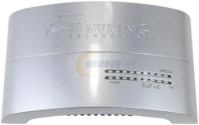 Alt view image 2 of 2 - HAWKING HPS12U 2 USB + 1 Parallel Internet Print Server RJ45 2 x USB 1.1 Ports 1 x Parallel Printer Port