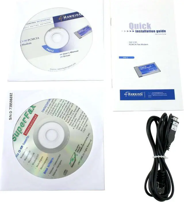 Alt view image 2 of 3 - HAWKING PN612 PCMCIA Modem Card