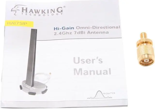 Alt view image 4 of 5 - HAWKING HAI7SIP 2.4GHz Hi-Gain Omni-Directional 7dBi Antenna
