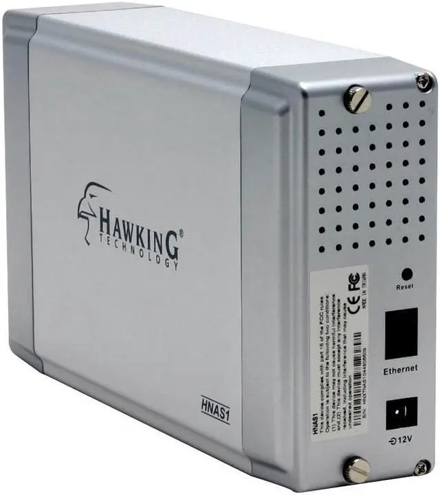 Alt view image 3 of 6 - HAWKING HNAS1 Network Attached Storage Center RJ45