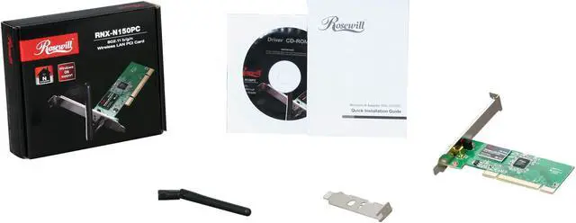 Alt view image 5 of 5 - Rosewill RNX-N150PC Wireless Adapter (1T1R) IEEE 802.11b/g/n PCI 2.2 Up to 150Mbps Wireless Data Rates 64/128 bits WEP WPA (TKIP with IEEE802.1x) WPA2 (AES with IEEE802.1x) XP/ Vista/ Win7