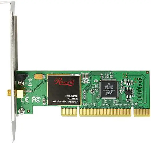 Alt view image 8 of 10 - Rosewill RNX-G300E IEEE 802.11b/g PCI Wireless Card up to 54Mbps Data Rates Hardware-Base Encryption/Decryption Using 64-,128bit WEP keys, WPA and WPA2 are also supported - WINDOWS VISTA READY