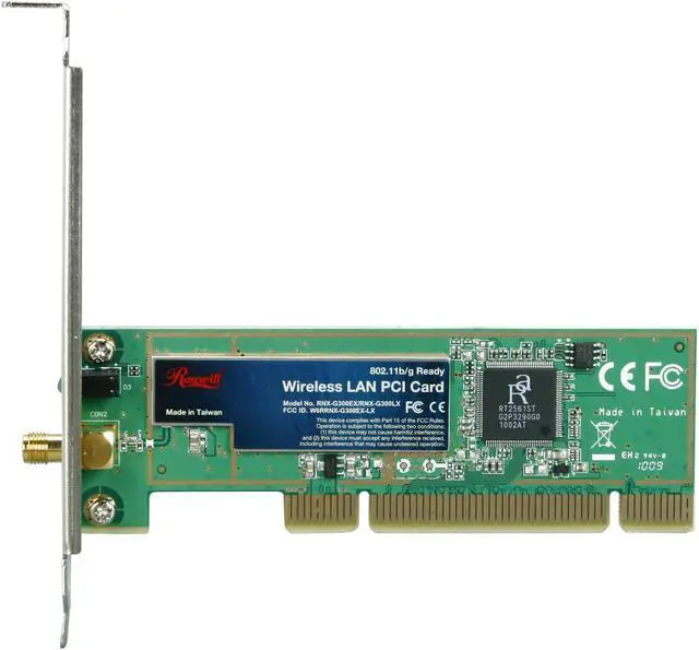 Alt view image 3 of 5 - Rosewill RNX-G300LX - Wireless WRT54 Wi-Fi Adapter - IEEE 802.11b/g, Up to 54 Mbps Data Rate, PCI Interface with 2 dBi Antenna