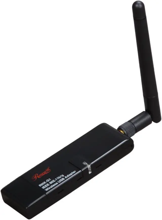 Main image of Rosewill RNX-G1 Wireless Black Dongle w/ External 2dBi SMA Antenna IEEE 802.11b/g A-Type USB 2.0 Up to 54Mbps Wireless Data Rates