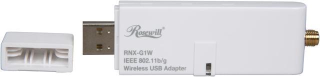 Alt view image 2 of 6 - Rosewill RNX-G1W Wireless White Dongle with External 2dBi SMA Antenna IEEE 802.11b/g USB 2.0 Up to 54Mbps Wireless Data Rates