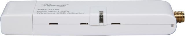 Alt view image 4 of 6 - Rosewill RNX-G1W Wireless White Dongle with External 2dBi SMA Antenna IEEE 802.11b/g USB 2.0 Up to 54Mbps Wireless Data Rates