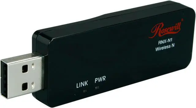 Main image of Rosewill RNX-N1 Wireless-N 2.0 Dongle (2T2R) IEEE 802.11b/g/n USB2.0 Up to 300Mbps Data Rates/ WPA/WPA2 (AES, 64,128-WEP with shared-key authentication) Cisco CCS V1.0, V2.0 and V3.0 compliant Vista/Win7/MAC