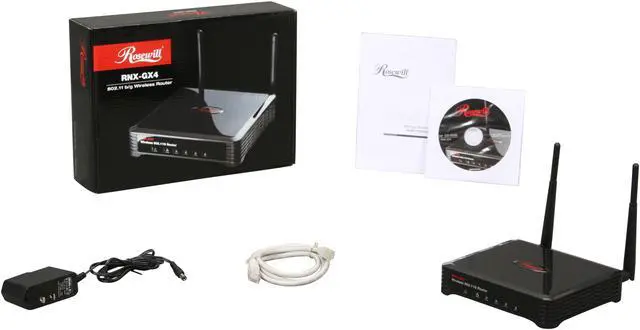 Alt view image 5 of 5 - Rosewill RNX-GX4 Wireless-G Broadband Router / Open Source & DD-WRT Firmware support IEEE 802.3/3u, IEEE 802.11b/g