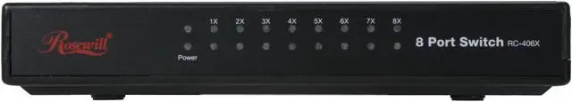 Alt view image 2 of 5 - Rosewill RC-408X 10/100Mbps 8-Port Fast Ethernet Switch