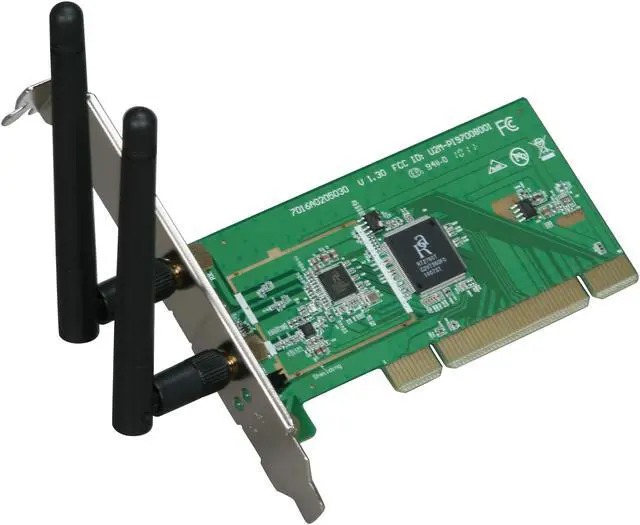 Main image of Rosewill RNX-N300 Wireless N Adapter IEEE 802.11b/g/n PCI (1T2R) Up to 300Mbps download and 150 Mbps upload Data Rates/ WPA/WPA2 (AES, 64,128-WEP with shared-key authentication) Cisco CCS V1.0, V2.0 and V3.0 compliant/ Vista/ Win7