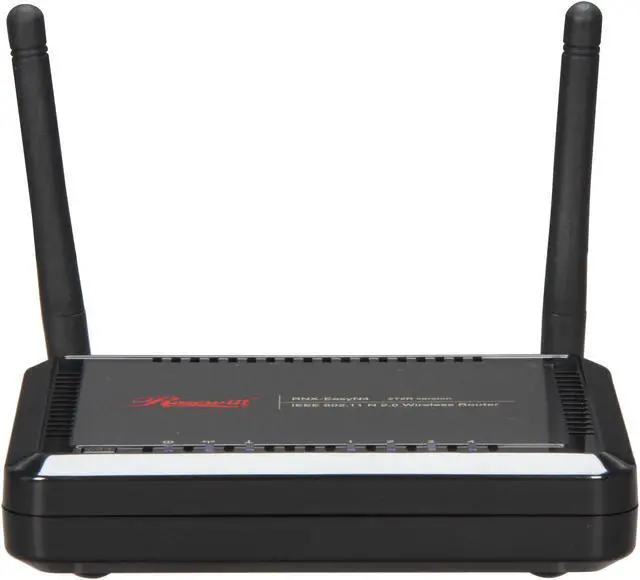 Alt view image 2 of 5 - Rosewill RNX-EasyN4 IEEE 802.11b/g/n Wireless-N 2.0 Broadband Router (2T2R) Up to 300Mbps Data Rates/ WPA Personal and Enterprise, WPA2, 64 & 128 bit WEP, PSK, TKIP, AES, WPS Security with 2 dBi Antenna x2