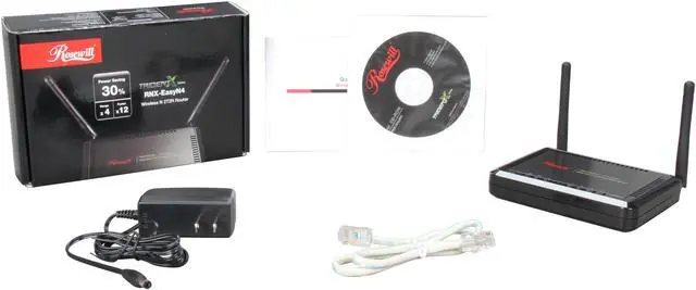Alt view image 5 of 5 - Rosewill RNX-EasyN4 IEEE 802.11b/g/n Wireless-N 2.0 Broadband Router (2T2R) Up to 300Mbps Data Rates/ WPA Personal and Enterprise, WPA2, 64 & 128 bit WEP, PSK, TKIP, AES, WPS Security with 2 dBi Antenna x2