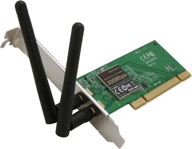 Main image of Rosewill RNX-N250PC2 - Wireless N300 Wi-Fi Adapter - IEEE 802.11b/11g/11n, (2T2R), Up to 300 Mbps Data Rates, PCI Interface