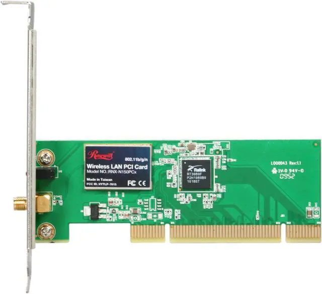 Alt view image 3 of 5 - Rosewill RNX-N150PCx, Wireless N150 Wi-Fi Adapter, IEEE 802.11b/11g/11n, (1T1R) Up to 150Mbps Wireless Data Rates, PCI 2.2 Interface