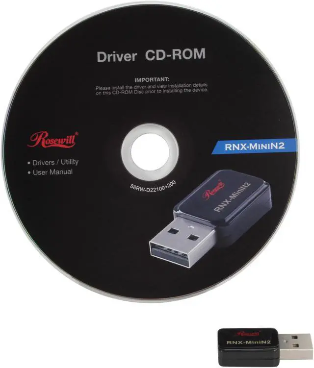 Alt view image 5 of 6 - Rosewill RNX-MiniN2 (RWLD-11002) Wireless Adapter IEEE 802.11b/g/n USB 2.0 Up to 300Mbps Wireless Data Rates