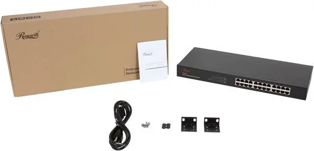 Alt view image 5 of 5 - Rosewill (RNSW-11001) - 24-Port 10 / 100 / 1000 Mbps Rackmountable Switch with 3-Year Warranty - RGS-1024