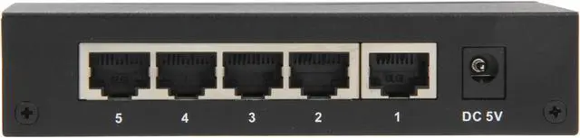 Alt view image 4 of 5 - Rosewill RFS-105 5 port 10/100Mbps Fast Ethernet Energy Saving Metal Enclosure Switch with 3-Year Warranty