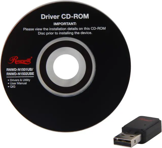 Alt view image 4 of 4 - Rosewill RNWD-N1501UB USB Wireless Mini Adapter N150 Wi-Fi Adapter
