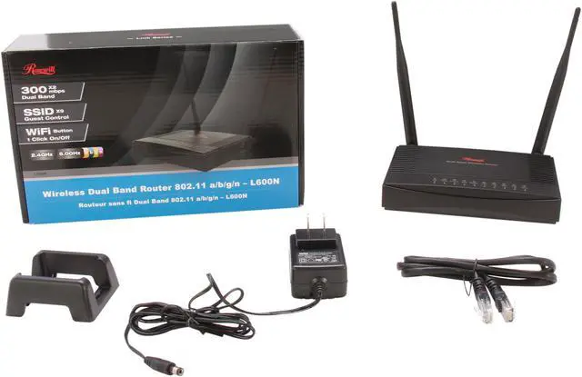 Alt view image 6 of 6 - Rosewill L600N Concurrent Dual Band Wireless N600 Router w/ USB port IEEE 802.11a/b/g/n, IEEE 802.3/3u
