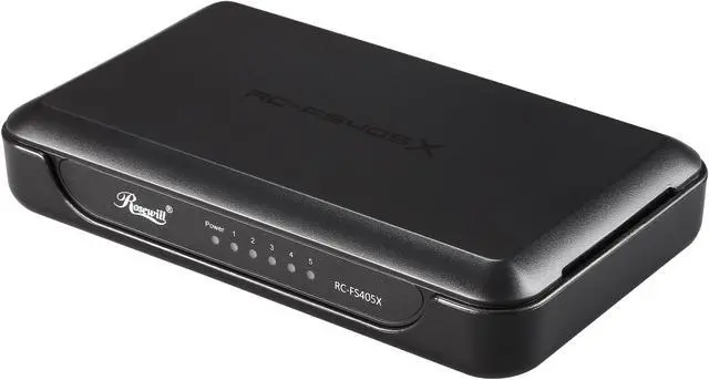 Main image of Rosewill RC-FS405X - 10/100Mbps 5-Port Unmanaged Power-Saving Desktop Switch