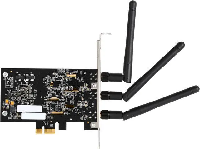 Alt view image 5 of 5 - Rosewill RNX-AC1900PCE, Dual Band Wireless AC1900 Wi-Fi Adapter for Desktop, Up to 1300 Mbps (5.0 GHz) + 600 Mbps (2.4 GHz) Wireless Data Rates, PCI-Express Interface, 3 x External Antennas