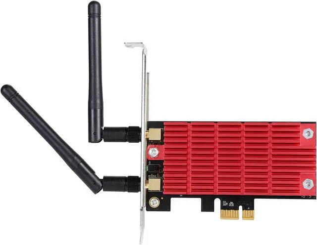 Alt view image 4 of 5 - Rosewill RNX-AC1300PCE WiFi Adapter / Wireless Adapter / PCI-E Network Card , 802.11AC Dual Band AC1300 PCI Express Network Adapter, 2.4 GHz 400 Mbps + 5 GHz 867 Mbps, Include Low-profile Bracket