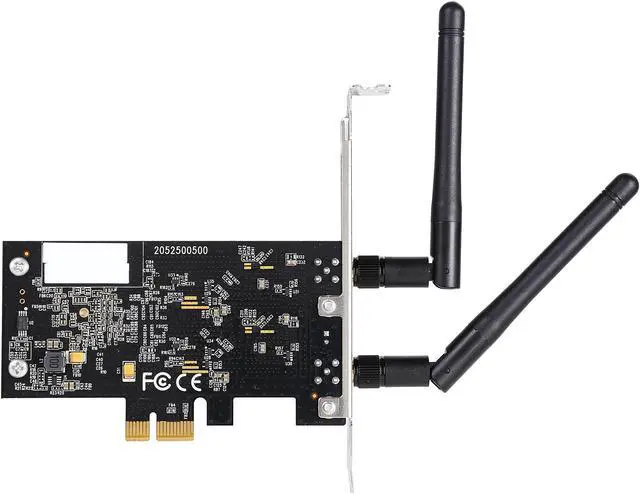 Alt view image 5 of 5 - Rosewill RNX-AC1300PCE WiFi Adapter / Wireless Adapter / PCI-E Network Card , 802.11AC Dual Band AC1300 PCI Express Network Adapter, 2.4 GHz 400 Mbps + 5 GHz 867 Mbps, Include Low-profile Bracket