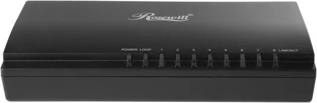 Alt view image 2 of 6 - Rosewill RC-410LXv2, 10/100/1000 Mbps 8-Port Gigabit Desktop Switch