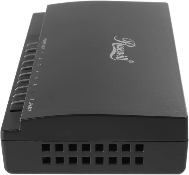 Alt view image 3 of 6 - Rosewill RC-410LXv2, 10/100/1000 Mbps 8-Port Gigabit Desktop Switch