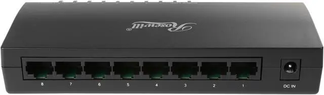 Alt view image 4 of 6 - Rosewill RC-410LXv2, 10/100/1000 Mbps 8-Port Gigabit Desktop Switch