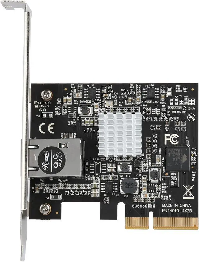Alt view image 4 of 5 - Rosewill RC-NIC412v2, 10G Ethernet Network Adapter Card, 10GBASE-T 5-Speed RJ45 PCIe NIC Card