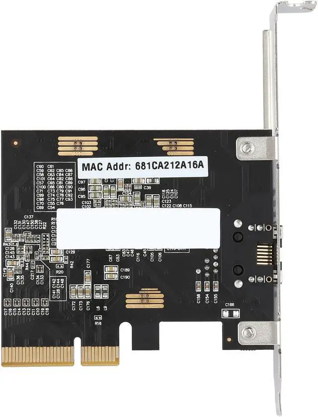 Alt view image 5 of 5 - Rosewill RC-NIC412v2, 10G Ethernet Network Adapter Card, 10GBASE-T 5-Speed RJ45 PCIe NIC Card