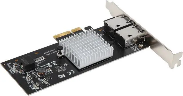 Alt view image 5 of 6 - Rosewill 10G PCI Express Dual Port 10 Gigabit Ethernet Network Adapter, Intel X550-AT2 Chipset, 10GBASE-T 5-Speed Network Interface Card, 2 x RJ45 Ports, Low-Profile Bracket - RC-NIC416Dual