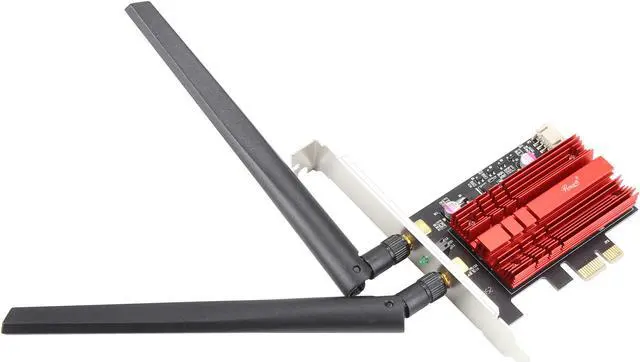 Main image of Rosewill RNX-AC2030PCE, Dual Band Wireless AC2030 Wi-Fi Adapter, Up to 1730 Mbps (5.0 GHz) + 300 Mbps (2.4 GHz) Wireless Data Rates, PCI-Express Interface, 2 x External Antennas, Bluetooth 5.0