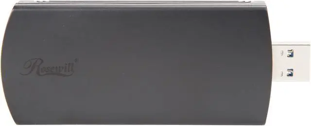 Alt view image 5 of 8 - Rosewill RNX-AC1900UB, AC1900 Dual Band, Wireless Wi-Fi USB 3.0 Adapter, IEEE 802.11ac, 5 GHz and 2.4 GHz (1300 Mbps / 600 Mbps), Advanced Heat Sink Design, 3 ft Extension Cable, Win 10 Compatible