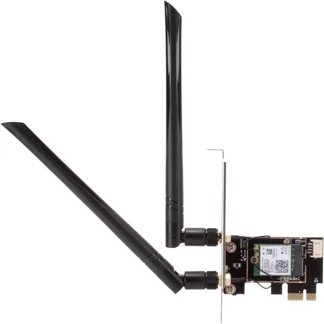 Alt view image 2 of 5 - Rosewill PCI-e WiFi 6 Network Card AX3000Mbps Bluetooth 5.0 Adapter - Wireless PCI Express Wi-Fi Adapters 802.11AX AX200 2.4GHz/5.8GHz Dual Band Antenna for Windows 10