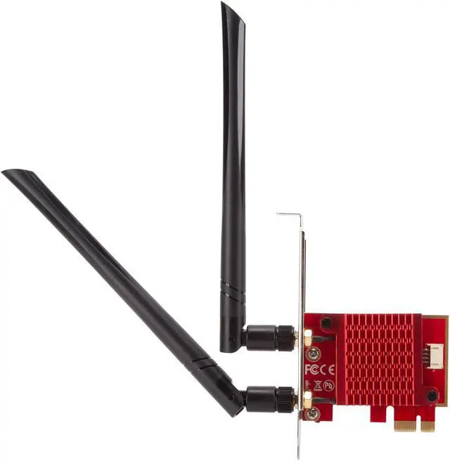 Alt view image 2 of 5 - Rosewill PCI-e WiFi 6 Network Card AX3000Mbps Bluetooth 5.0 Adapter - Wireless PCI Express Wi-Fi Adapters 802.11AX AX200 2.4GHz/5.8GHz Dual Band Antenna for Windows 10