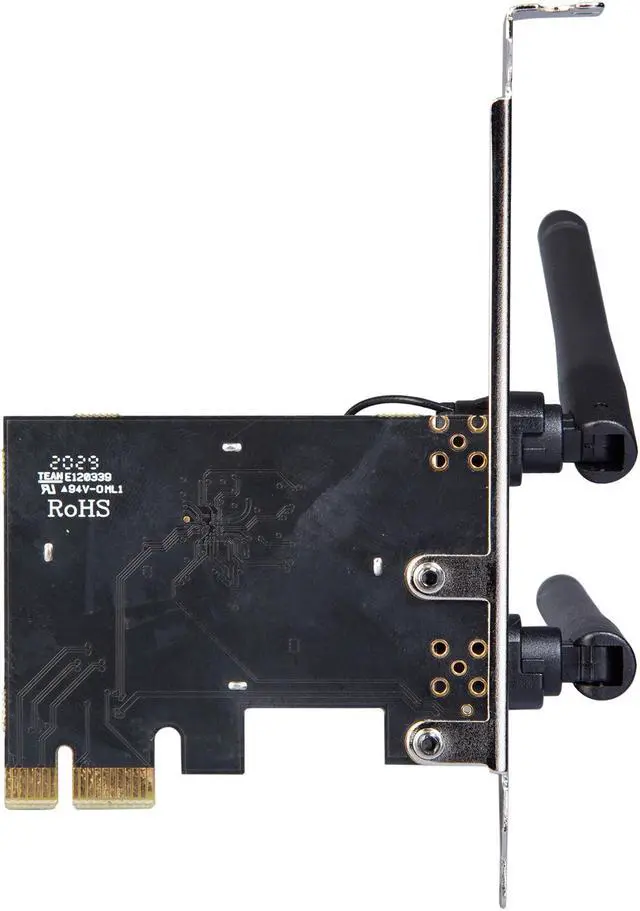 Alt view image 4 of 4 - Rosewill RNX-AC1300PCEv2 PCIE Wi-Fi Card 1300Mbps Dual Band 5.8GHz/2.4GHz Wireless PCIE Adapter for PC Desktop, Support Windows 10