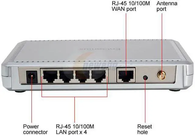 Alt view image 4 of 7 - EnGenius ESR-1220 High Power 802.11g Wireless Router w/ Removable Antenna