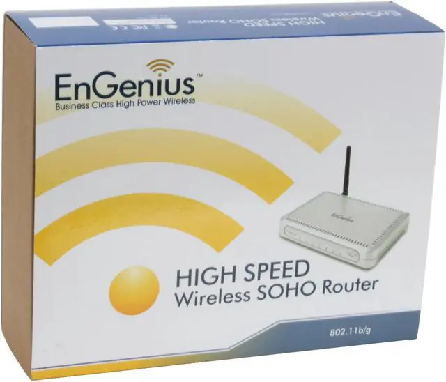 Alt view image 7 of 7 - EnGenius ESR-1220 High Power 802.11g Wireless Router w/ Removable Antenna